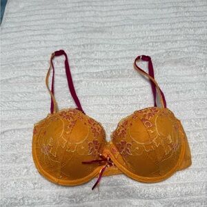 Xhilaration Lace Bra in Orange and Pink
